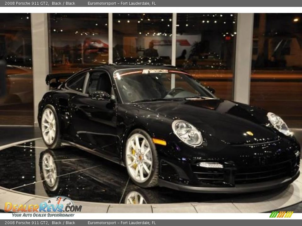 2008 Porsche 911 GT2 Black / Black Photo #1