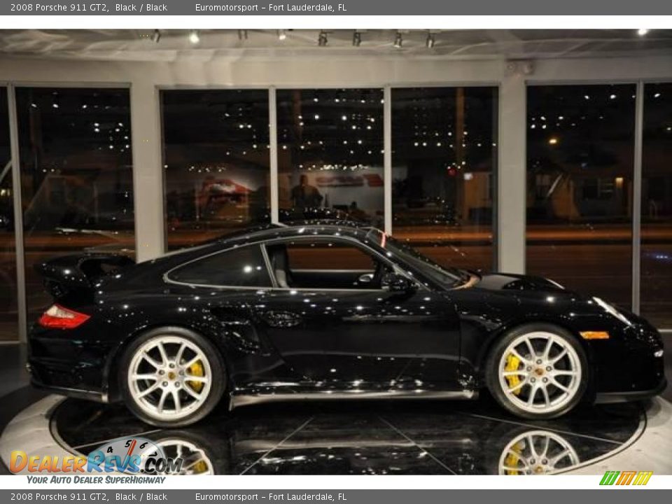 2008 Porsche 911 GT2 Black / Black Photo #7
