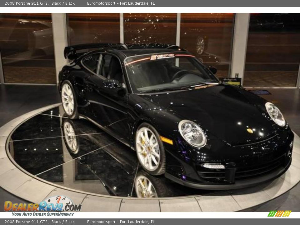 2008 Porsche 911 GT2 Black / Black Photo #12