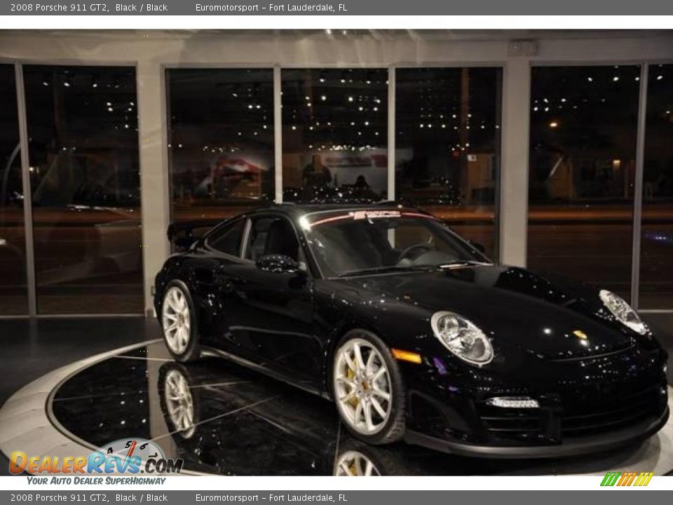2008 Porsche 911 GT2 Black / Black Photo #14