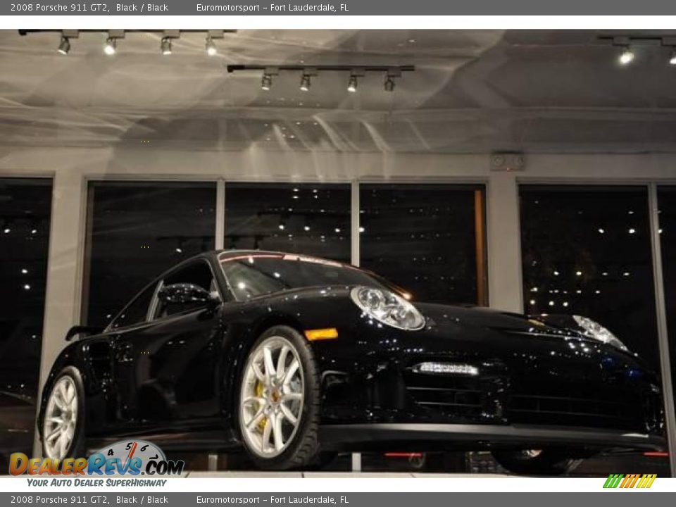 2008 Porsche 911 GT2 Black / Black Photo #16