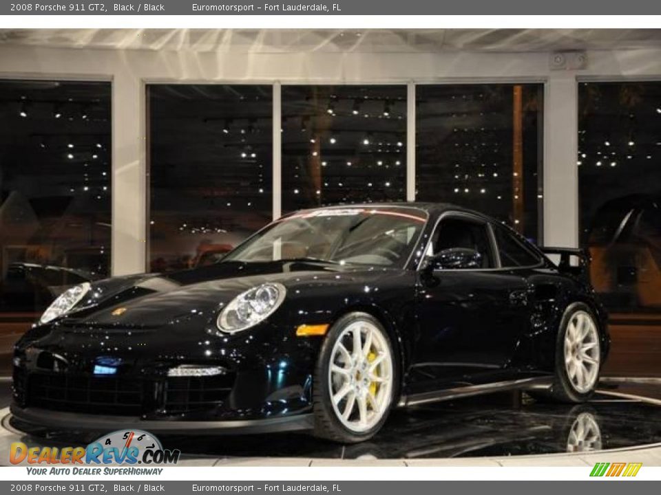2008 Porsche 911 GT2 Black / Black Photo #35