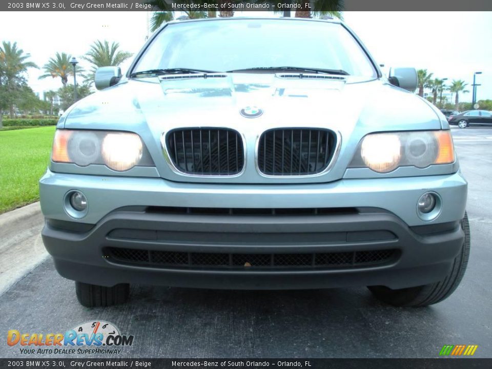 2003 BMW X5 3.0i Grey Green Metallic / Beige Photo #3
