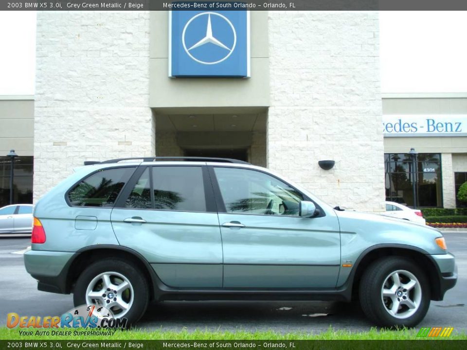 2003 BMW X5 3.0i Grey Green Metallic / Beige Photo #5