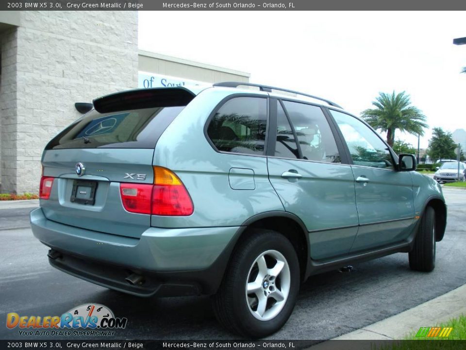 2003 BMW X5 3.0i Grey Green Metallic / Beige Photo #6