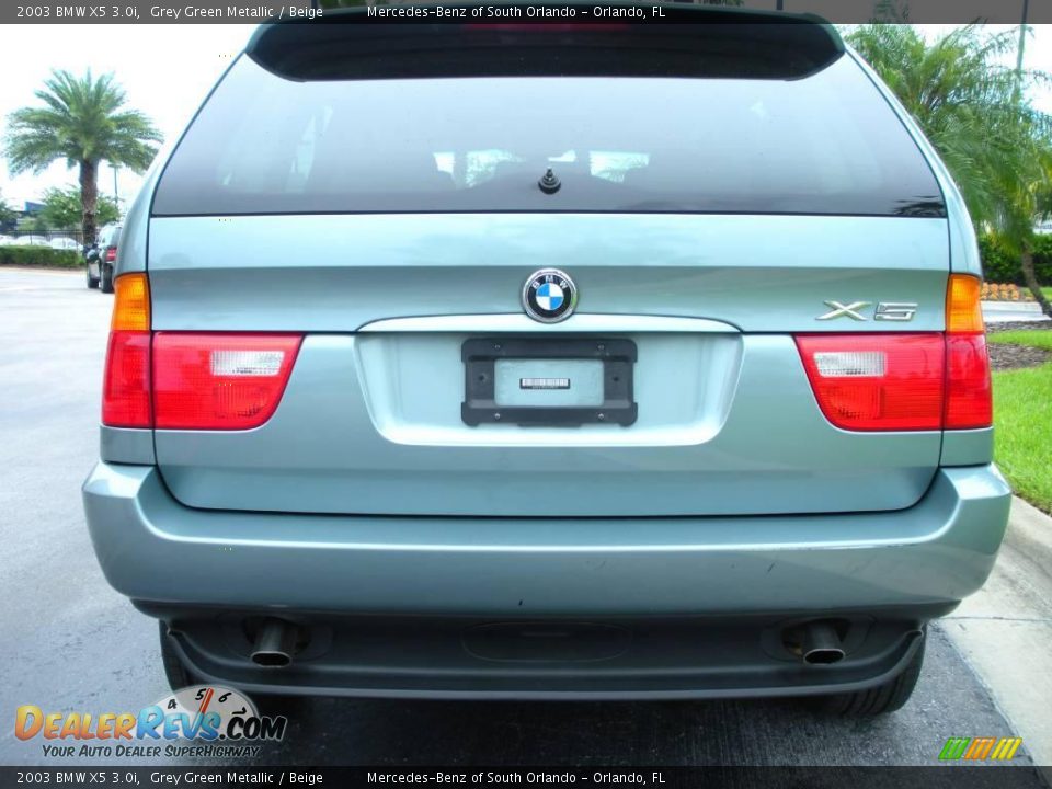 2003 BMW X5 3.0i Grey Green Metallic / Beige Photo #7