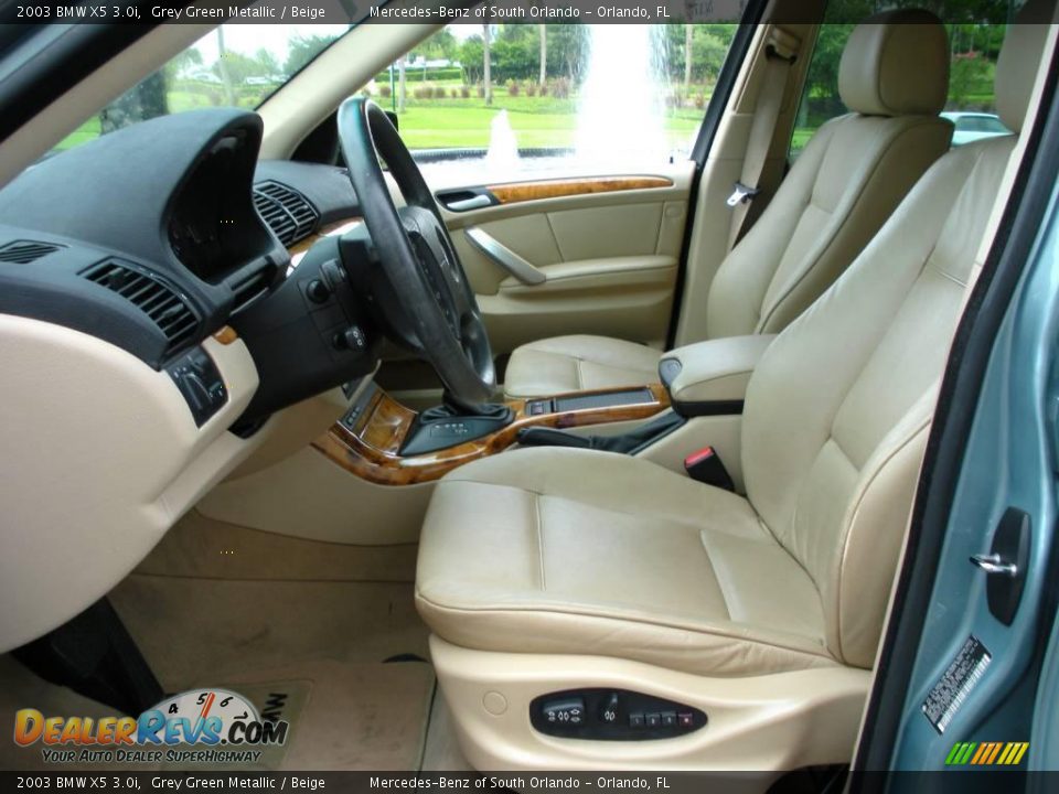 2003 BMW X5 3.0i Grey Green Metallic / Beige Photo #11