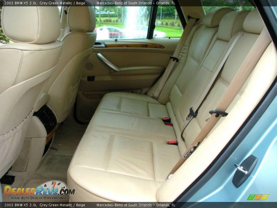 2003 BMW X5 3.0i Grey Green Metallic / Beige Photo #13