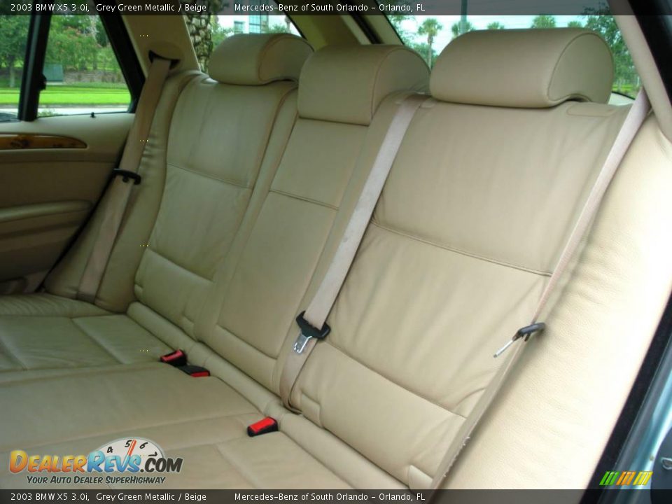 2003 BMW X5 3.0i Grey Green Metallic / Beige Photo #14