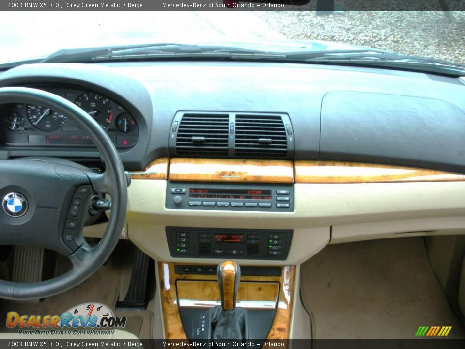 2003 BMW X5 3.0i Grey Green Metallic / Beige Photo #17