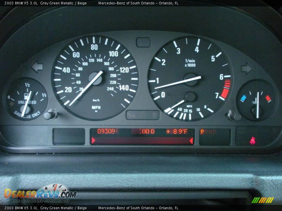 2003 BMW X5 3.0i Grey Green Metallic / Beige Photo #19