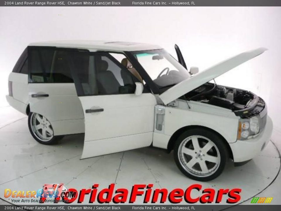 2004 Land Rover Range Rover HSE Chawton White / Sand/Jet Black Photo #7
