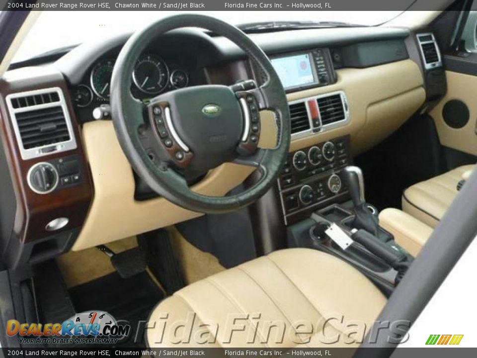 2004 Land Rover Range Rover HSE Chawton White / Sand/Jet Black Photo #15