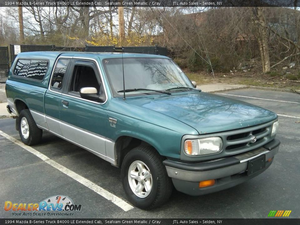 1994 Mazda B-Series Truck B4000 LE Extended Cab Seafoam Green Metallic / Gray Photo #2