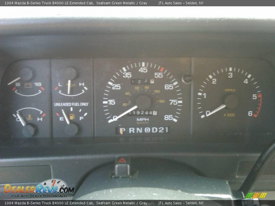 1994 Mazda B-Series Truck B4000 LE Extended Cab Seafoam Green Metallic / Gray Photo #7