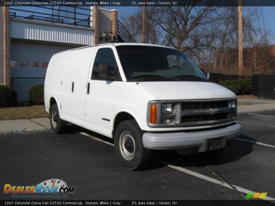 1997 Chevrolet Chevy Van G3500 Commercial Olympic White / Gray Photo #4