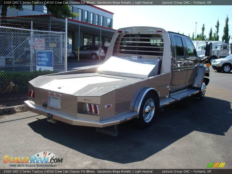 2006 GMC C Series TopKick C4500 Crew Cab Chassis 5th Wheel Sandstone Beige Metallic / Light Neutral Photo #2