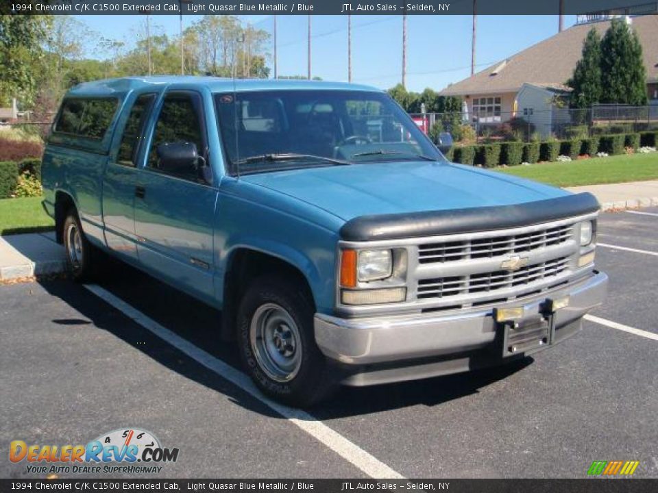 1994 Chevrolet C/K C1500 Extended Cab Light Quasar Blue Metallic / Blue Photo #3