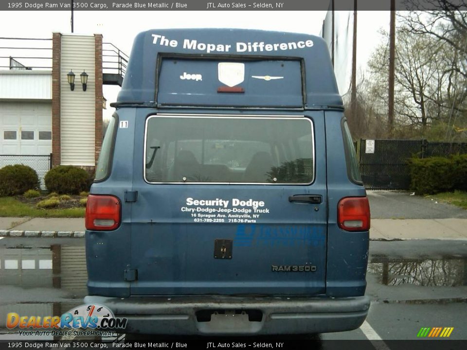 1995 Dodge Ram Van 3500 Cargo Parade Blue Metallic / Blue Photo #2