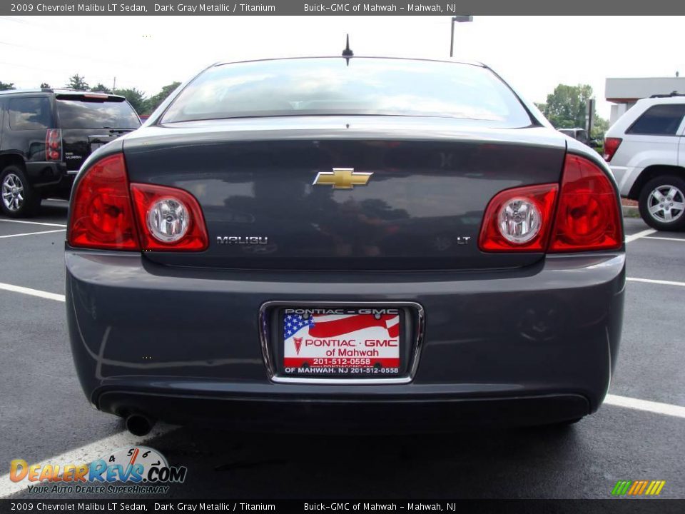 2009 Chevrolet Malibu LT Sedan Dark Gray Metallic / Titanium Photo #5