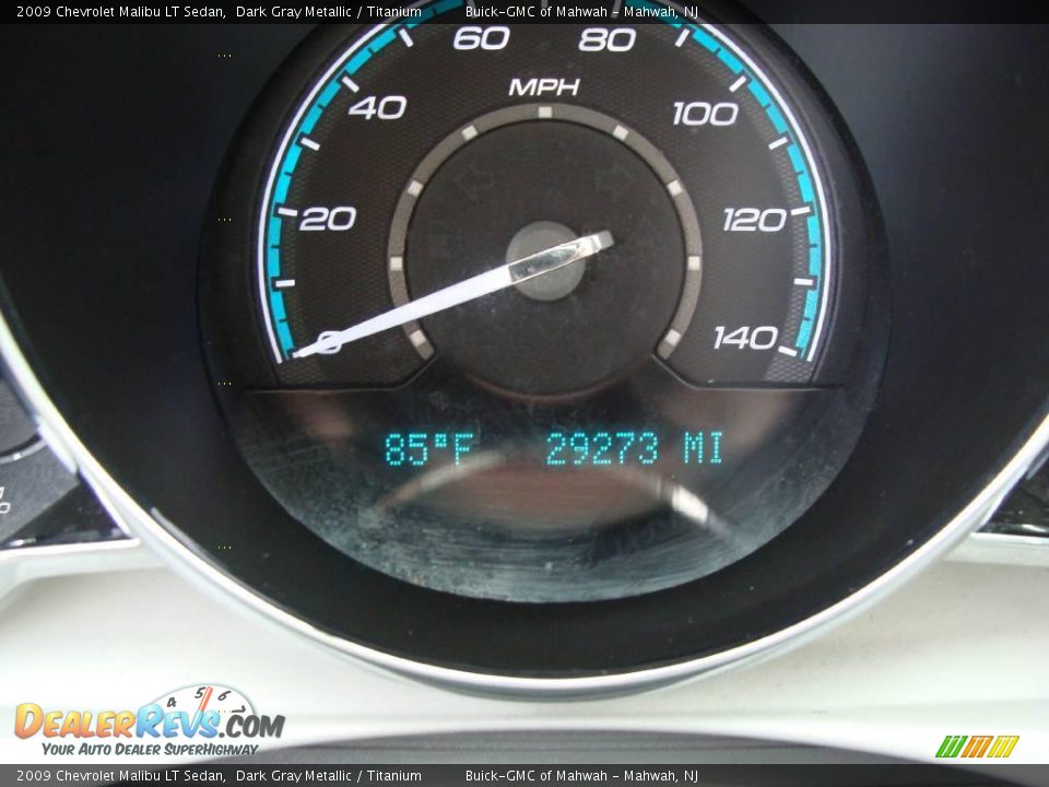2009 Chevrolet Malibu LT Sedan Dark Gray Metallic / Titanium Photo #22