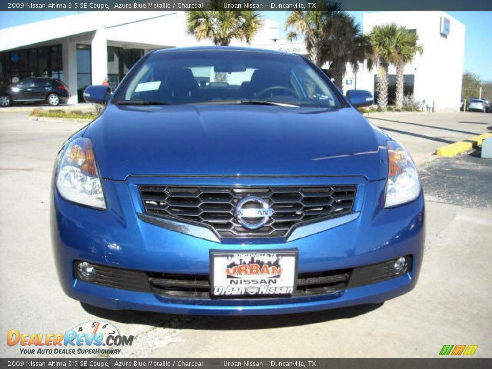 2009 Nissan Altima 3.5 SE Coupe Azure Blue Metallic / Charcoal Photo #2