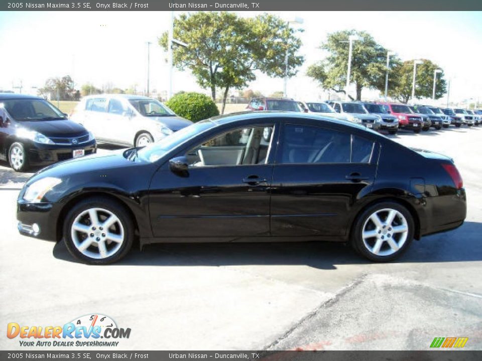 2005 Nissan Maxima 3.5 SE Onyx Black / Frost Photo #1