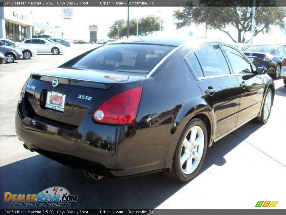 2005 Nissan Maxima 3.5 SE Onyx Black / Frost Photo #4