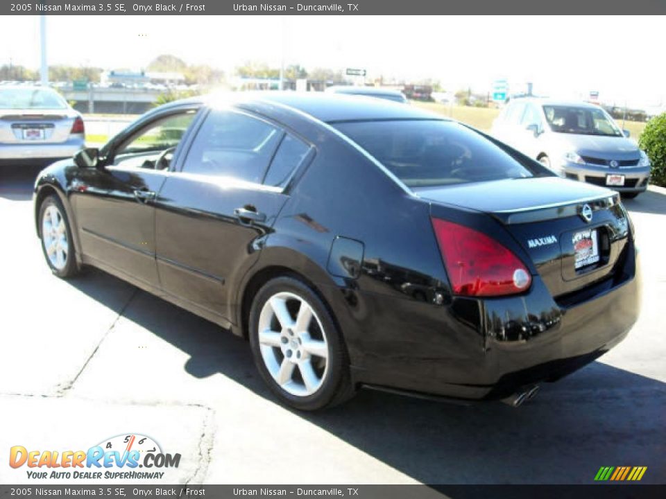2005 Nissan Maxima 3.5 SE Onyx Black / Frost Photo #6