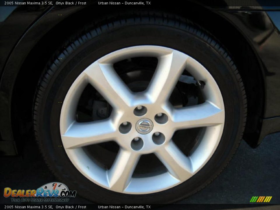 2005 Nissan Maxima 3.5 SE Onyx Black / Frost Photo #7