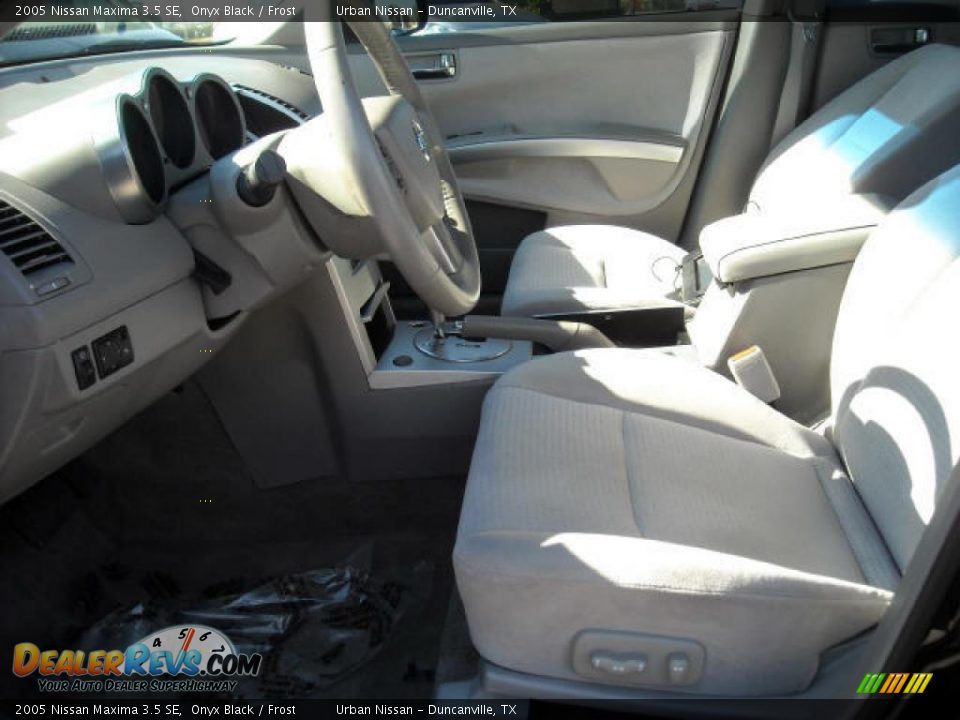 2005 Nissan Maxima 3.5 SE Onyx Black / Frost Photo #9