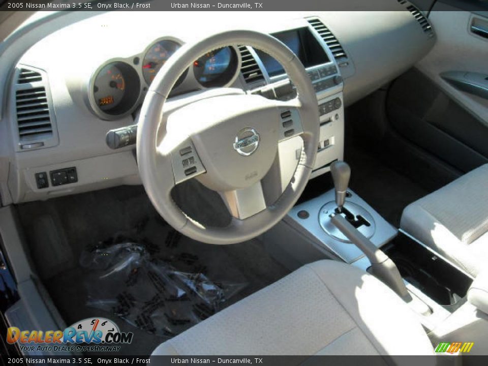2005 Nissan Maxima 3.5 SE Onyx Black / Frost Photo #10