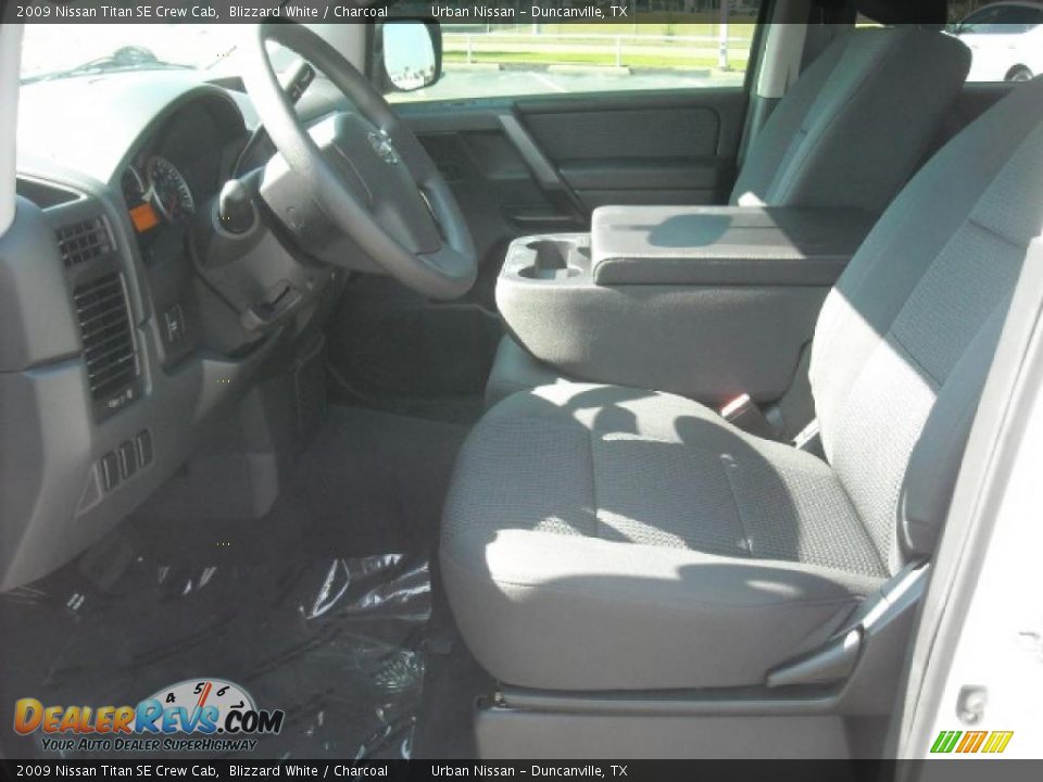 2009 Nissan Titan SE Crew Cab Blizzard White / Charcoal Photo #9
