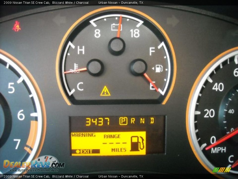 2009 Nissan Titan SE Crew Cab Blizzard White / Charcoal Photo #12
