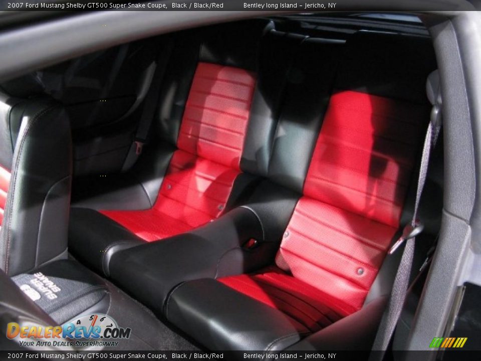 Rear Seat of 2007 Ford Mustang Shelby GT500 Super Snake Coupe Photo #13