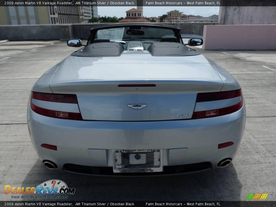2009 Aston Martin V8 Vantage Roadster AM Titanium Silver / Obsidian Black Photo #5