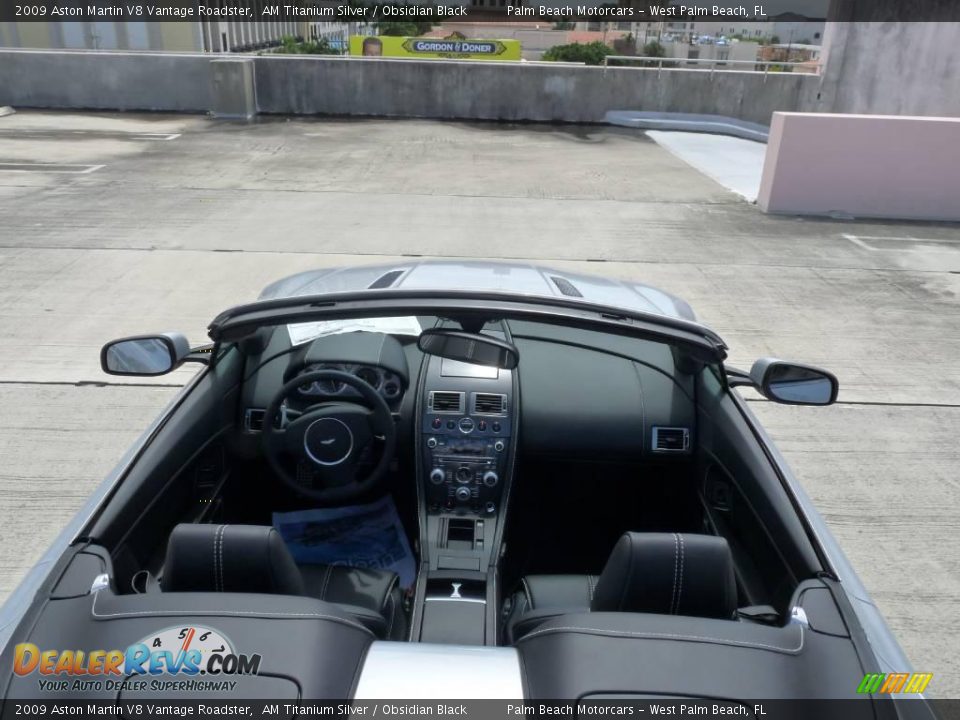 2009 Aston Martin V8 Vantage Roadster AM Titanium Silver / Obsidian Black Photo #6
