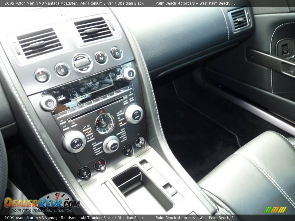 2009 Aston Martin V8 Vantage Roadster AM Titanium Silver / Obsidian Black Photo #16