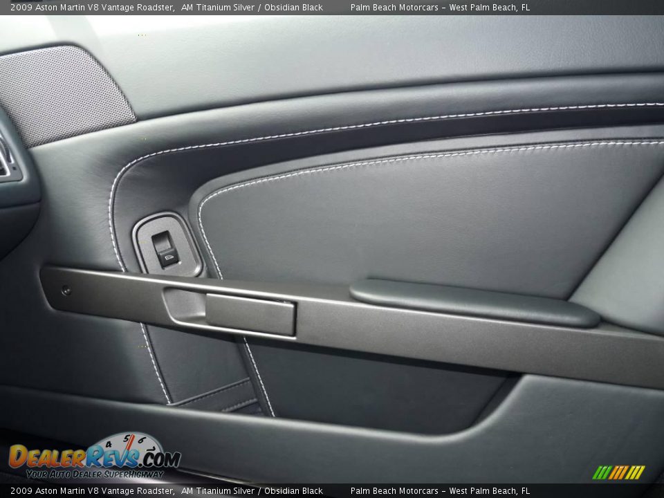 2009 Aston Martin V8 Vantage Roadster AM Titanium Silver / Obsidian Black Photo #19