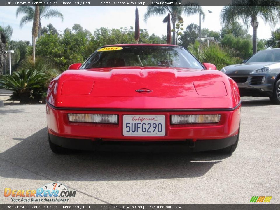 1988 Chevrolet Corvette Coupe Flame Red / Red Photo #2