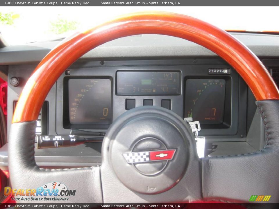 1988 Chevrolet Corvette Coupe Flame Red / Red Photo #17