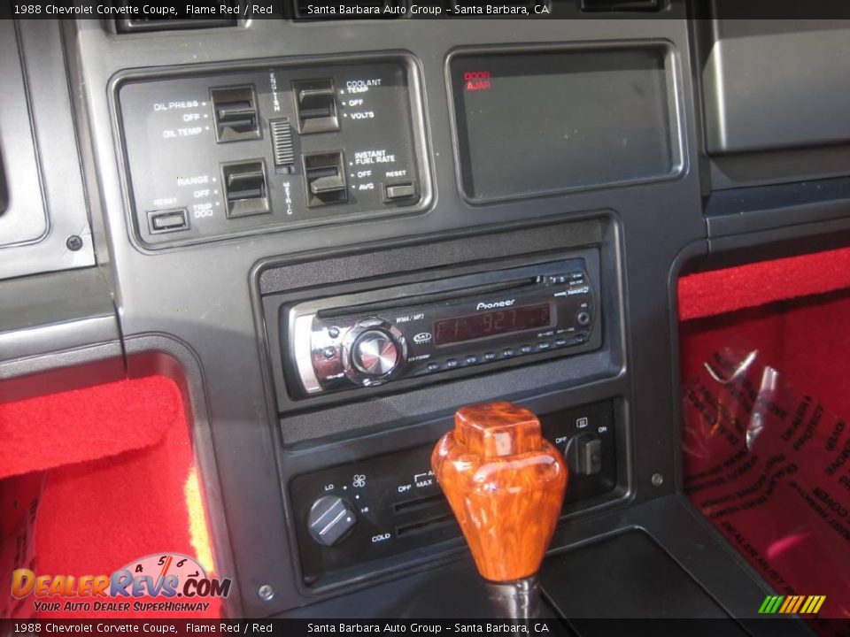 1988 Chevrolet Corvette Coupe Flame Red / Red Photo #21