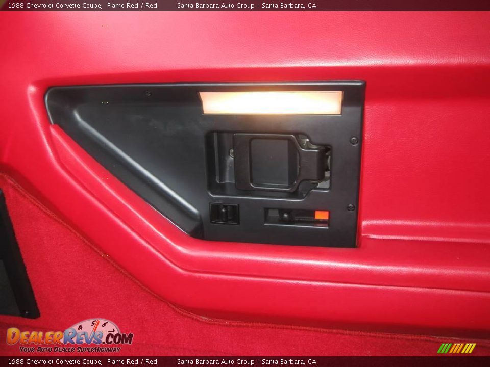 1988 Chevrolet Corvette Coupe Flame Red / Red Photo #24