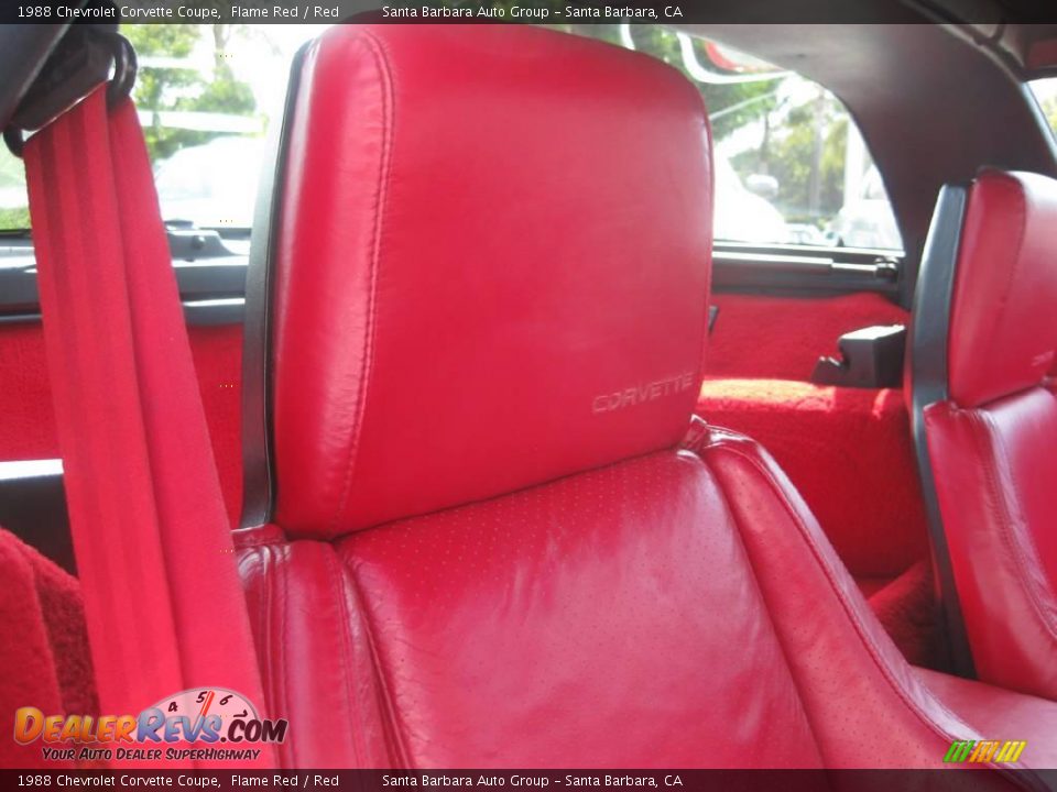 1988 Chevrolet Corvette Coupe Flame Red / Red Photo #25