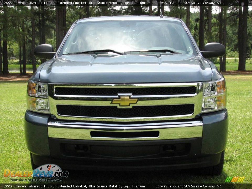 2009 Chevrolet Silverado 1500 LT Extended Cab 4x4 Blue Granite Metallic / Light Titanium Photo #6