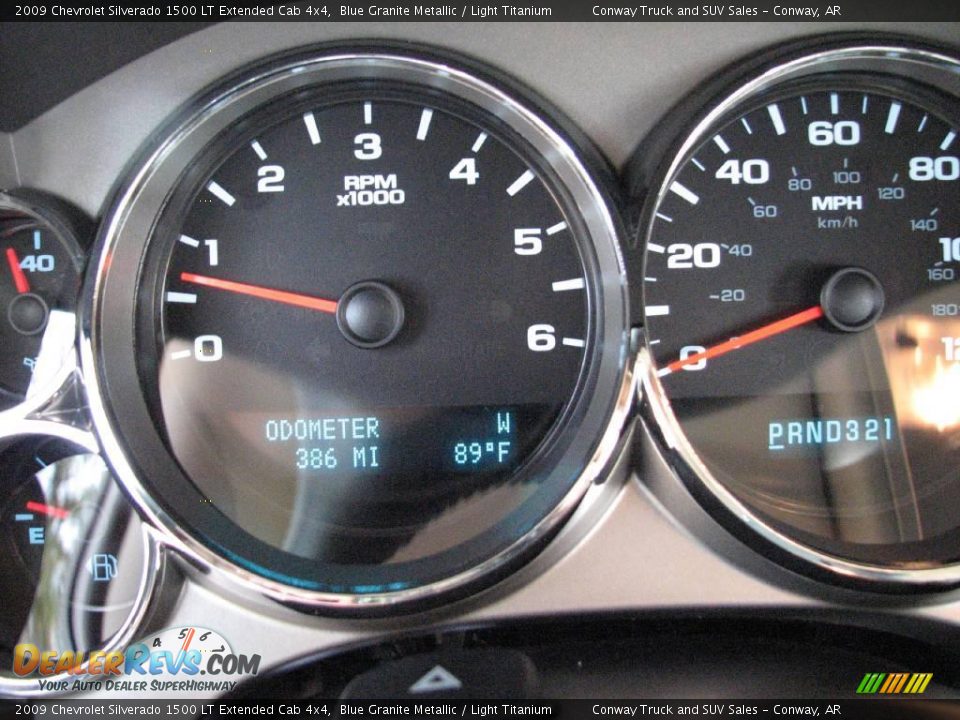 2009 Chevrolet Silverado 1500 LT Extended Cab 4x4 Blue Granite Metallic / Light Titanium Photo #14