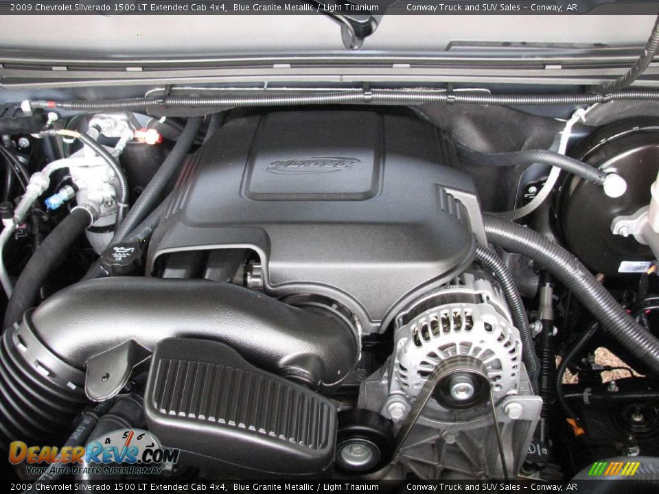2009 Chevrolet Silverado 1500 LT Extended Cab 4x4 Blue Granite Metallic / Light Titanium Photo #26