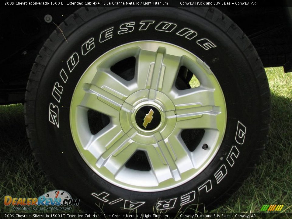 2009 Chevrolet Silverado 1500 LT Extended Cab 4x4 Blue Granite Metallic / Light Titanium Photo #27