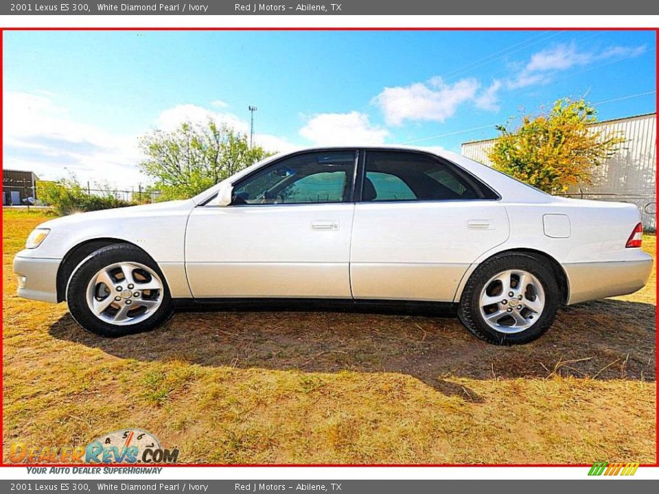 2001 Lexus ES 300 White Diamond Pearl / Ivory Photo #2