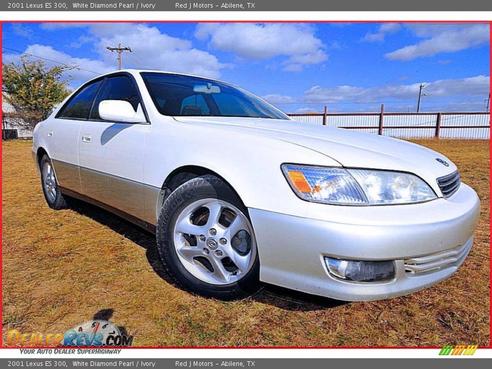 2001 Lexus ES 300 White Diamond Pearl / Ivory Photo #8
